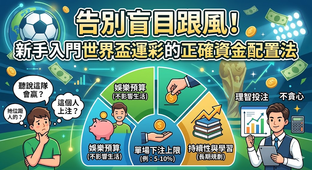 新手入門世界盃運彩的正確資金配置法